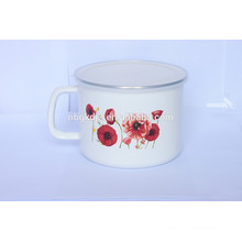 3pcs enamel milk pot set with PP lid